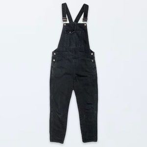 TOPSHOP MOTO Slim Leg Black Overalls Dungarees W28